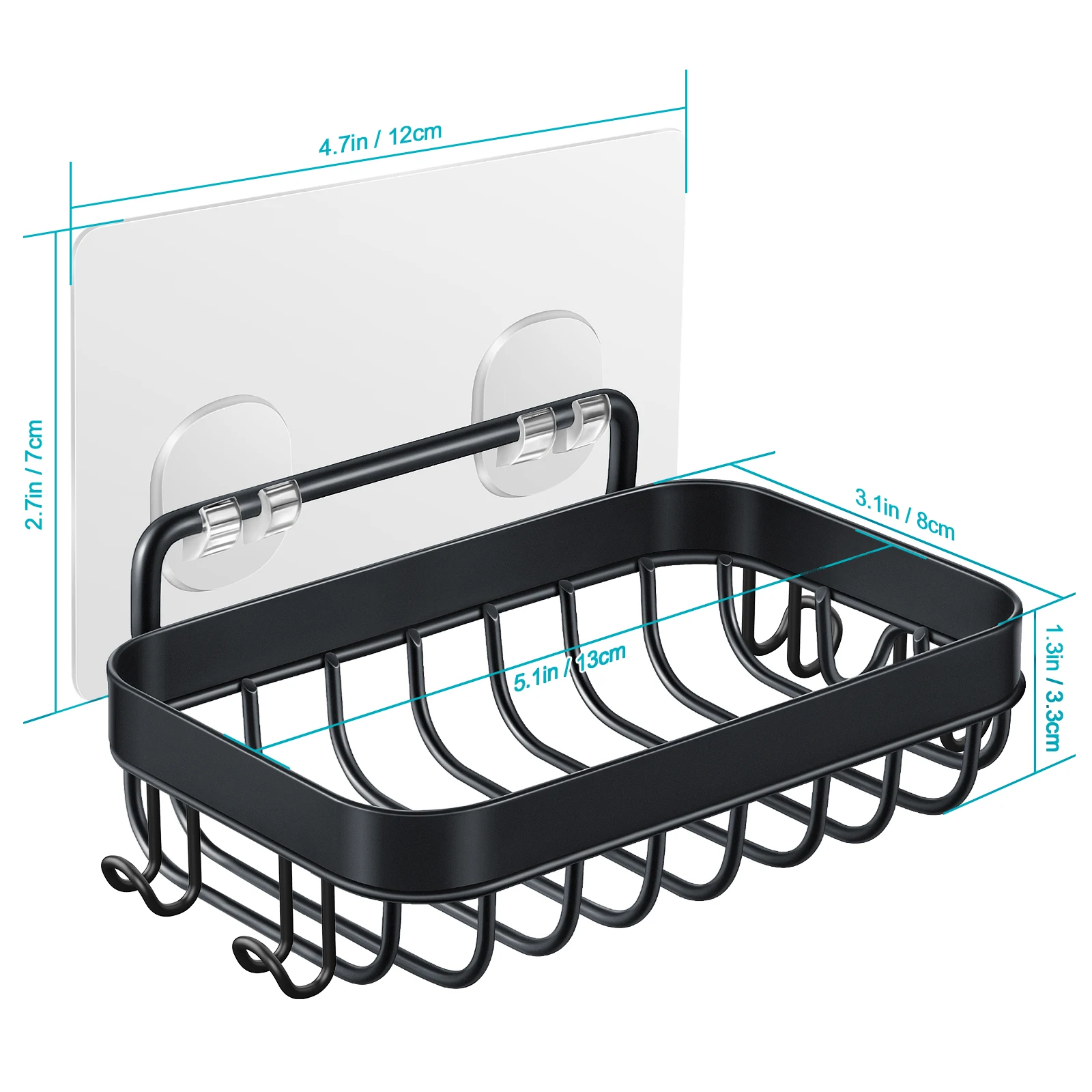 Stainless Steel Soap Holder Wall Mounted Adhesive Tray Drainable Design For Bar Soap Bathroom Travel Sink
Stainless Steel Soap Holder Wall Mounted Adhesive Tray Drainable Design For Bar Soap Bathroom Travel Sink