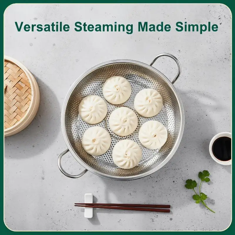 〔20E〕|Large 22.5cm 25.5cm Stainless Steel Steamer Basket for Pressure Cooker Versatile Cooking for Kitchen and Dinner Parties
〔20E〕|Large 22.5cm 25.5cm Stainless Steel Steamer Basket for Pressure Cooker Versatile Cooking for Kitchen and Dinner Parties