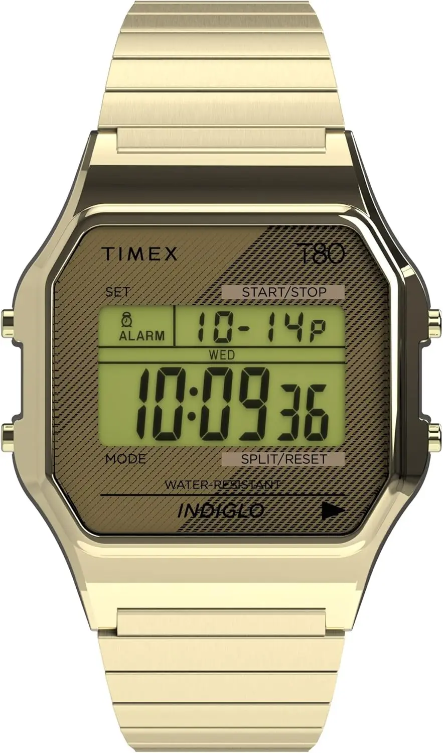Classic 34mm Digital Watch with Alarm and Stopwatch, Water-Resistant for Daily Use
Classic 34mm Digital Watch with Alarm and Stopwatch, Water-Resistant for Daily Use