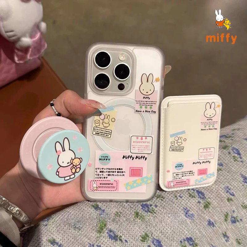 Cute Miffy Phone Shell Suitable for Iphone 16 15 14 13 Cartoon Magnetic Card Bag Anti Drop Phone Case Anime Magnetic Stand Gifts
Cute Miffy Phone Shell Suitable for Iphone 16 15 14 13 Cartoon Magnetic Card Bag Anti Drop Phone Case Anime Magnetic Stand Gifts