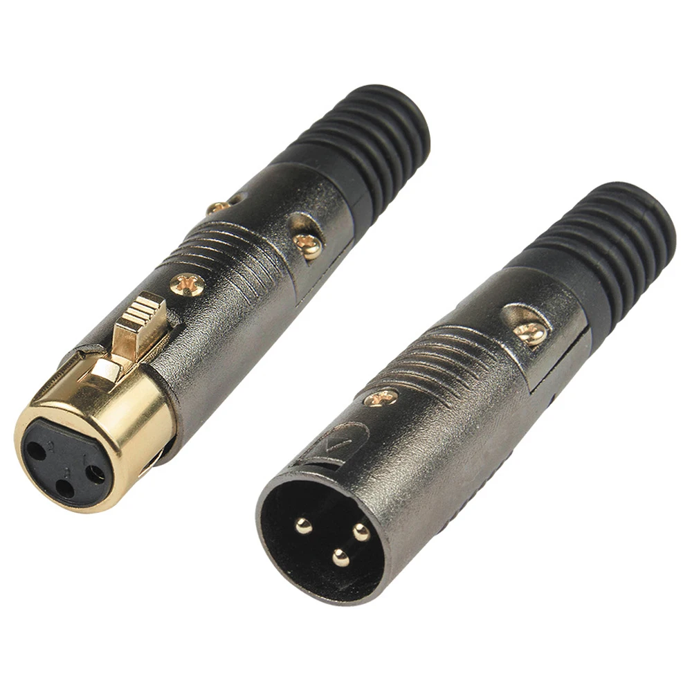 3Pin XLR Aviation Connector Male/Female Socket Nickel Plating+Copper Pins XLR Socket for Microphone Audio Video Connecting
3Pin XLR Aviation Connector Male/Female Socket Nickel Plating+Copper Pins XLR Socket for Microphone Audio Video Connecting