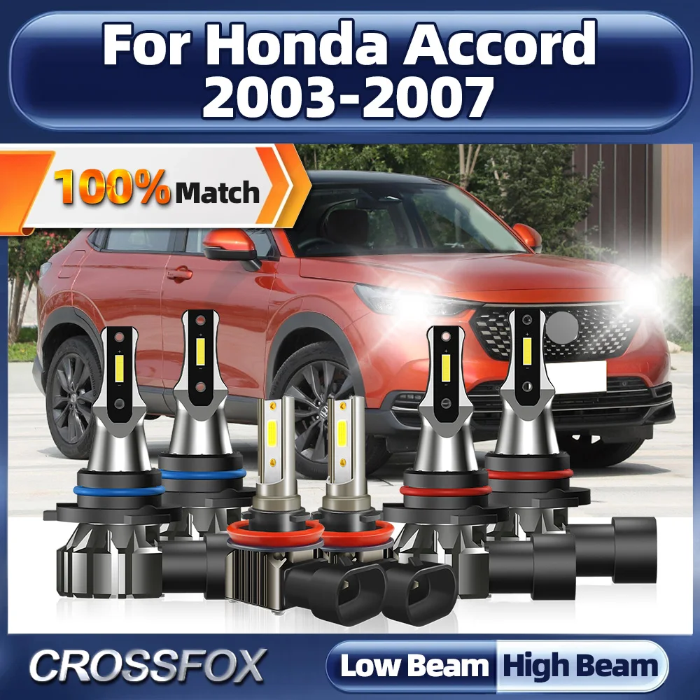 60000LM Canbus LED Headlight 360W Turbo Auto Headlamps 12V High Low Beam Fog Lights For Honda Accord 2003 2004 2005 2006 2007
60000LM Canbus LED Headlight 360W Turbo Auto Headlamps 12V High Low Beam Fog Lights For Honda Accord 2003 2004 2005 2006 2007