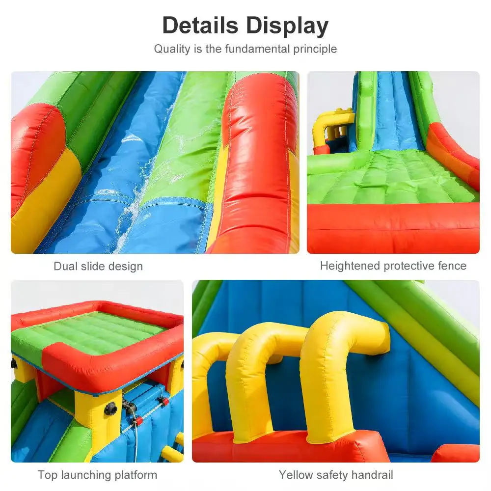2026 Outdoor Kids Inflatable Water Slide Jumping Castle Combo Inflatable Bounce House Water Park Backyard Party Entertainment
2026 Outdoor Kids Inflatable Water Slide Jumping Castle Combo Inflatable Bounce House Water Park Backyard Party Entertainment