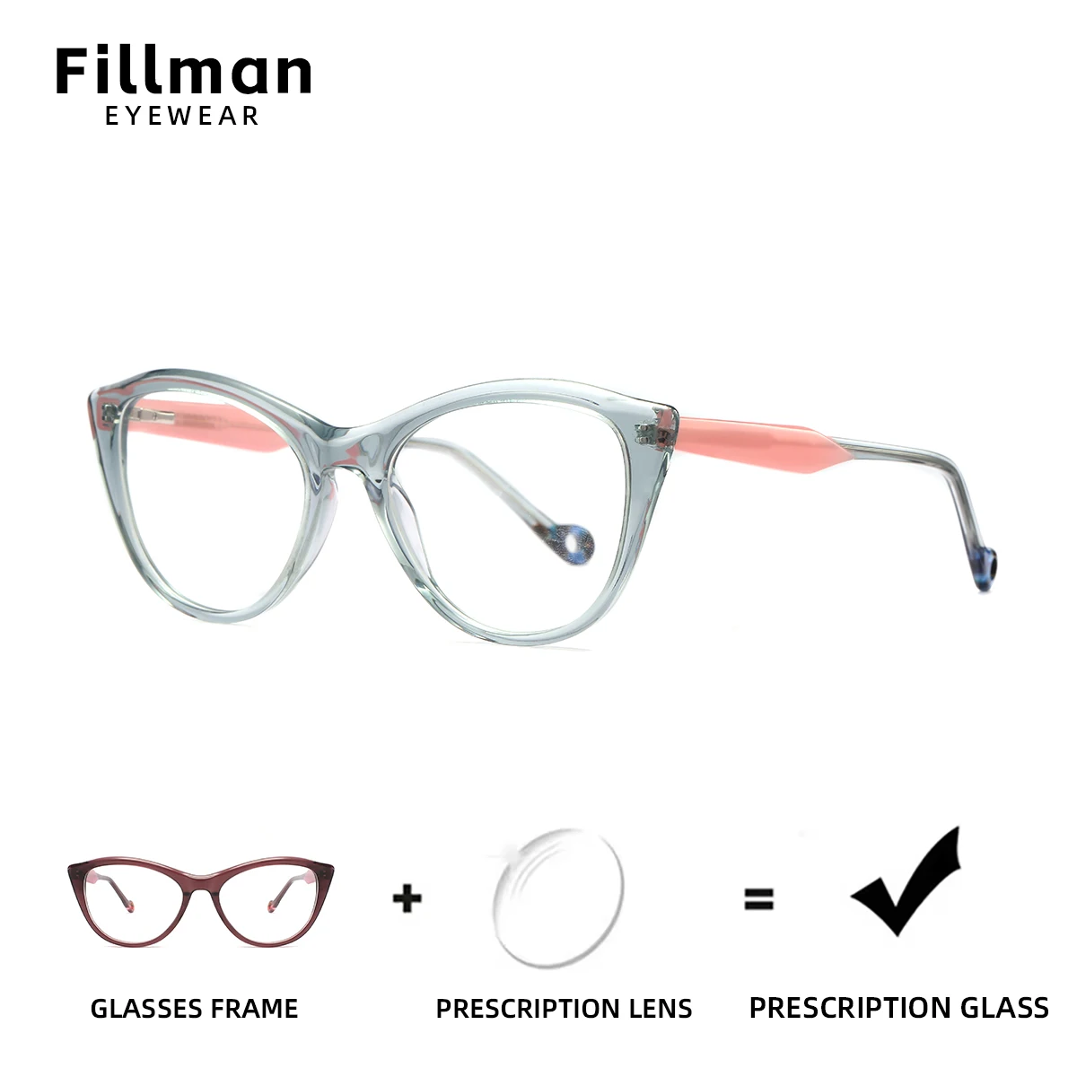 Fillman Fashion Acetate Prescription Glasses New Colourful Women CR39 Optical Eyewear Anti Blue Light Myopia Eyeglasses
Fillman Fashion Acetate Prescription Glasses New Colourful Women CR39 Optical Eyewear Anti Blue Light Myopia Eyeglasses