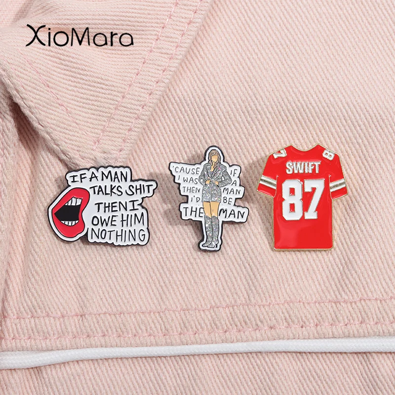 Famous Pop Singer Star Enamel Pin Creative Music Peripheral Brooches Lapel Backpack Badge Swift Fan Jewelry Gift
Famous Pop Singer Star Enamel Pin Creative Music Peripheral Brooches Lapel Backpack Badge Swift Fan Jewelry Gift