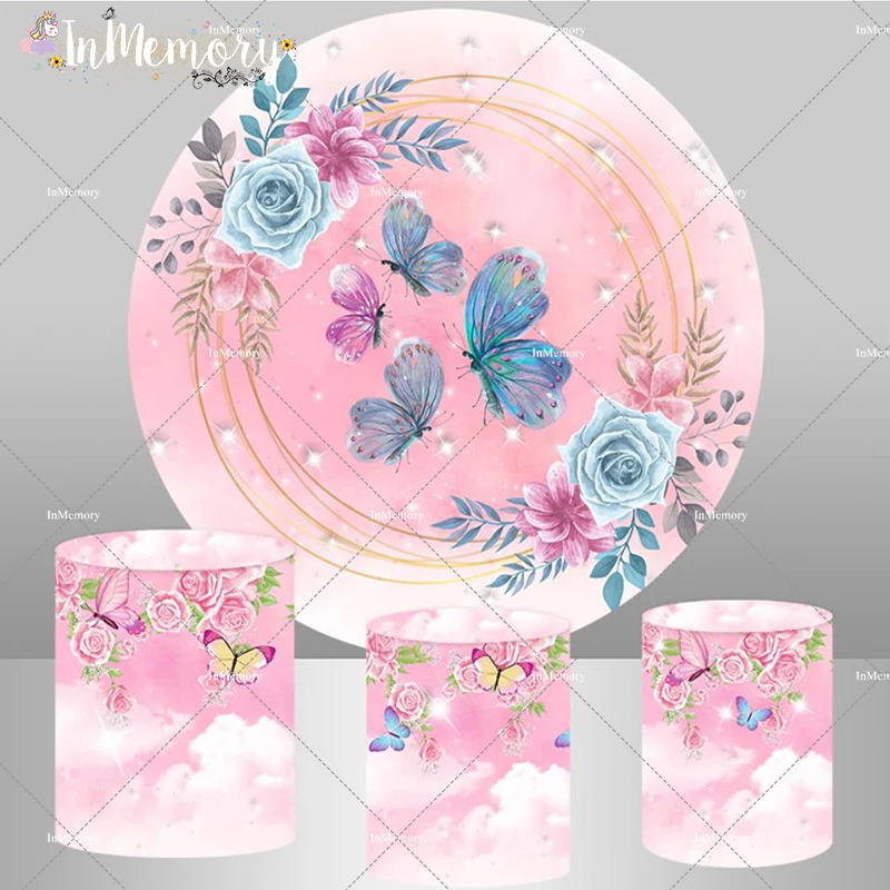 Princess Girl Butterfly Round Backdrop Cover Pink Watercolor Floral Party Decoration Background Elastic Cover Photocall
Princess Girl Butterfly Round Backdrop Cover Pink Watercolor Floral Party Decoration Background Elastic Cover Photocall