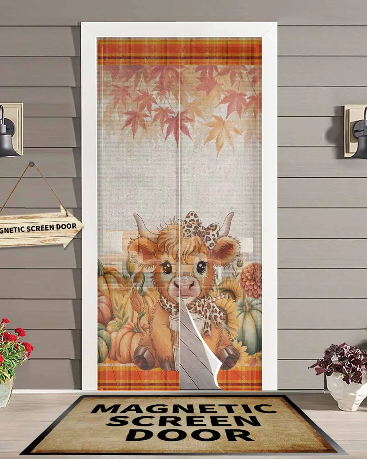 Ретро милая шотландская хайлендская крупный рогатый скот магнитная дверная занавеска для гостиной, спальни, дома, антимоскитная занавеска для двери
Ретро милая шотландская хайлендская крупный рогатый скот магнитная дверная занавеска для гостиной, спальни, дома, антимоскитная занавеска для двери