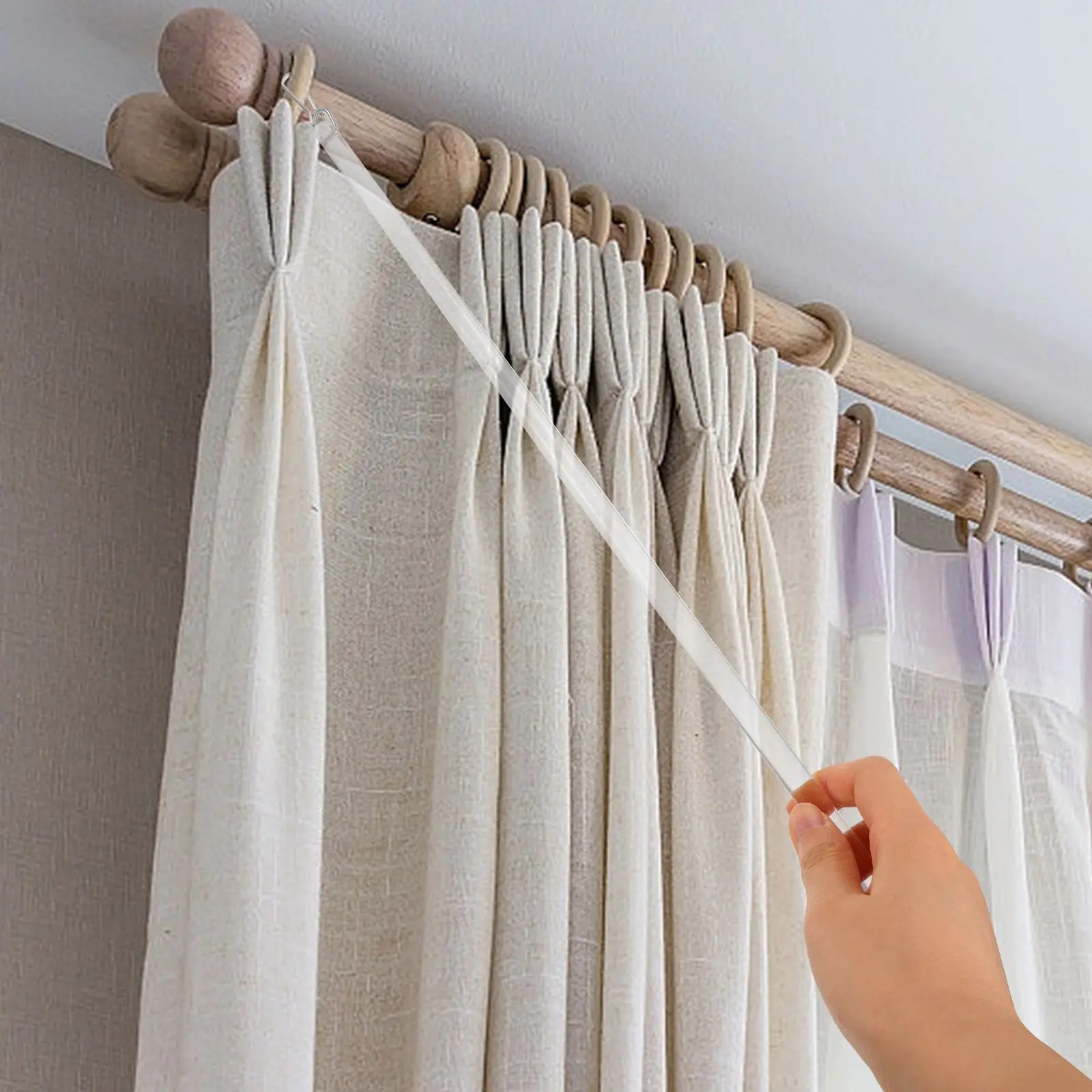 12 Inch Curtain Rod Drapery Wand Puller Acrylic Material Smooth Surface Long Life Easy Use Manual Slide Stylish Practical
12 Inch Curtain Rod Drapery Wand Puller Acrylic Material Smooth Surface Long Life Easy Use Manual Slide Stylish Practical