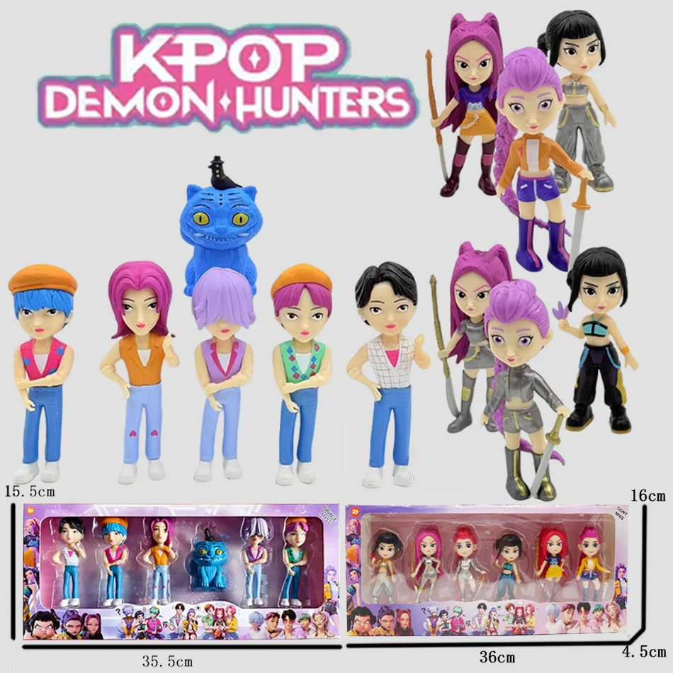 New Anime Kpop Demon Hunters Witch Hunter Boys High Appearance PVC Doll Doll Boys Group Decorative Doll Holiday Boxed Gifts
New Anime Kpop Demon Hunters Witch Hunter Boys High Appearance PVC Doll Doll Boys Group Decorative Doll Holiday Boxed Gifts