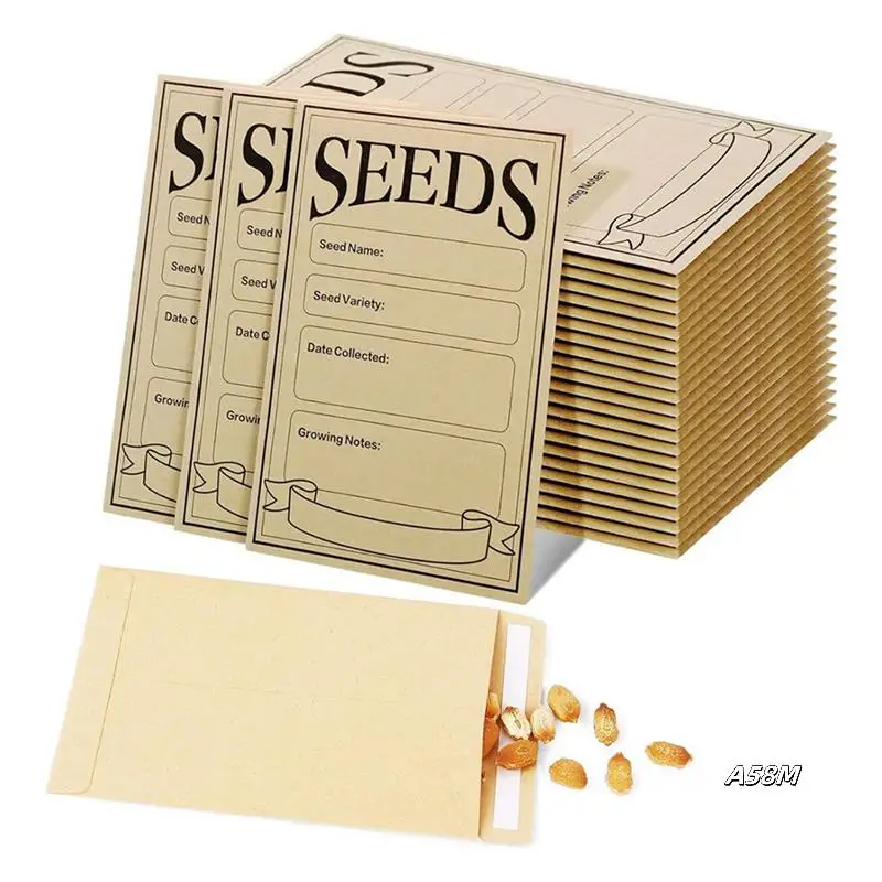 300PCS Seed Packets Envelopes: Self Sealing Kraft Small Seed Envelopes For Seed Storage Resealable Seed Saving Envelopes
300PCS Seed Packets Envelopes: Self Sealing Kraft Small Seed Envelopes For Seed Storage Resealable Seed Saving Envelopes