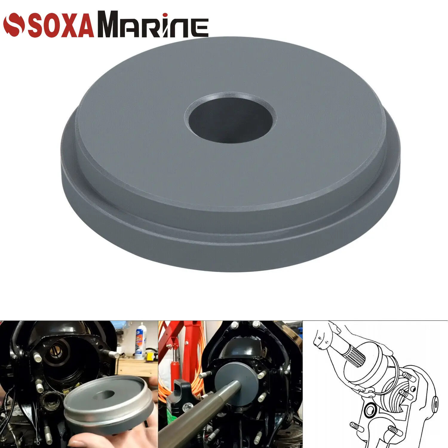 Bellow Retainer Ring Install Tool for Alpha 1 Gen 2 Bravo Mercruiser 91-818162 boat motor
Bellow Retainer Ring Install Tool for Alpha 1 Gen 2 Bravo Mercruiser 91-818162 boat motor
