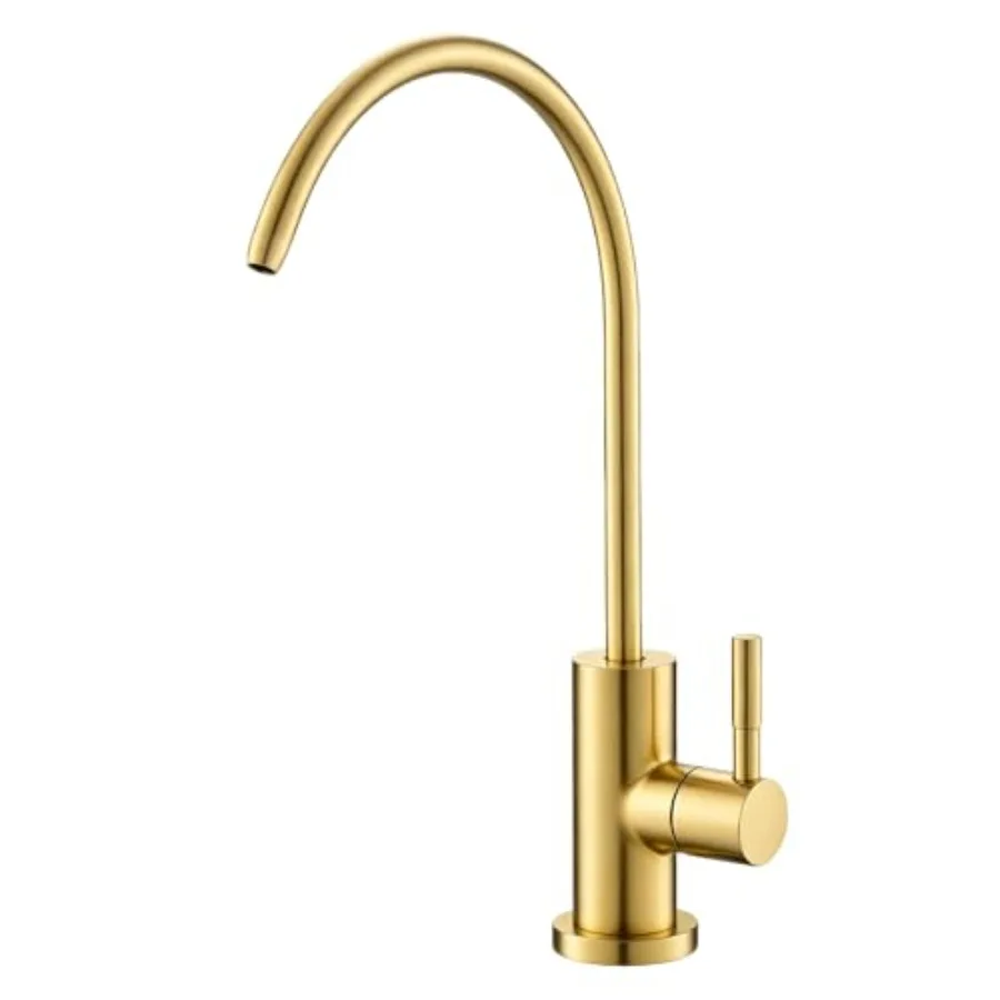 Gold Reverse Osmosis Faucet Kitchen Water Filter Faucet Non-Air-Gap Drinking Water Bar Faucet 304 Stainless Steel Gold Finish L
Gold Reverse Osmosis Faucet Kitchen Water Filter Faucet Non-Air-Gap Drinking Water Bar Faucet 304 Stainless Steel Gold Finish L