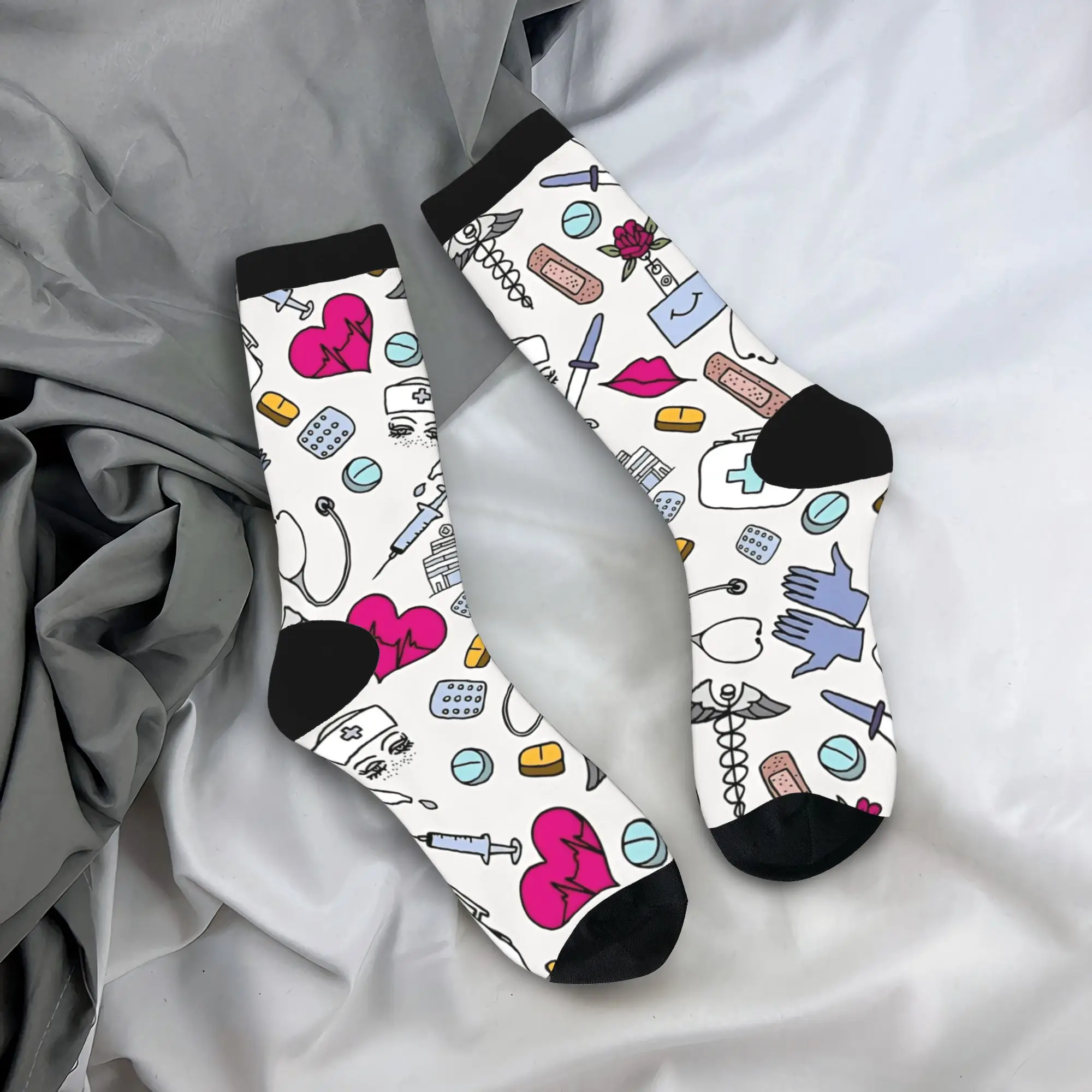 Medical Nurse Pattern Socks Pattern Stockings Anti Sweat Men Socks Medium Soft Winter Leisure Running Sports Socks
Medical Nurse Pattern Socks Pattern Stockings Anti Sweat Men Socks Medium Soft Winter Leisure Running Sports Socks