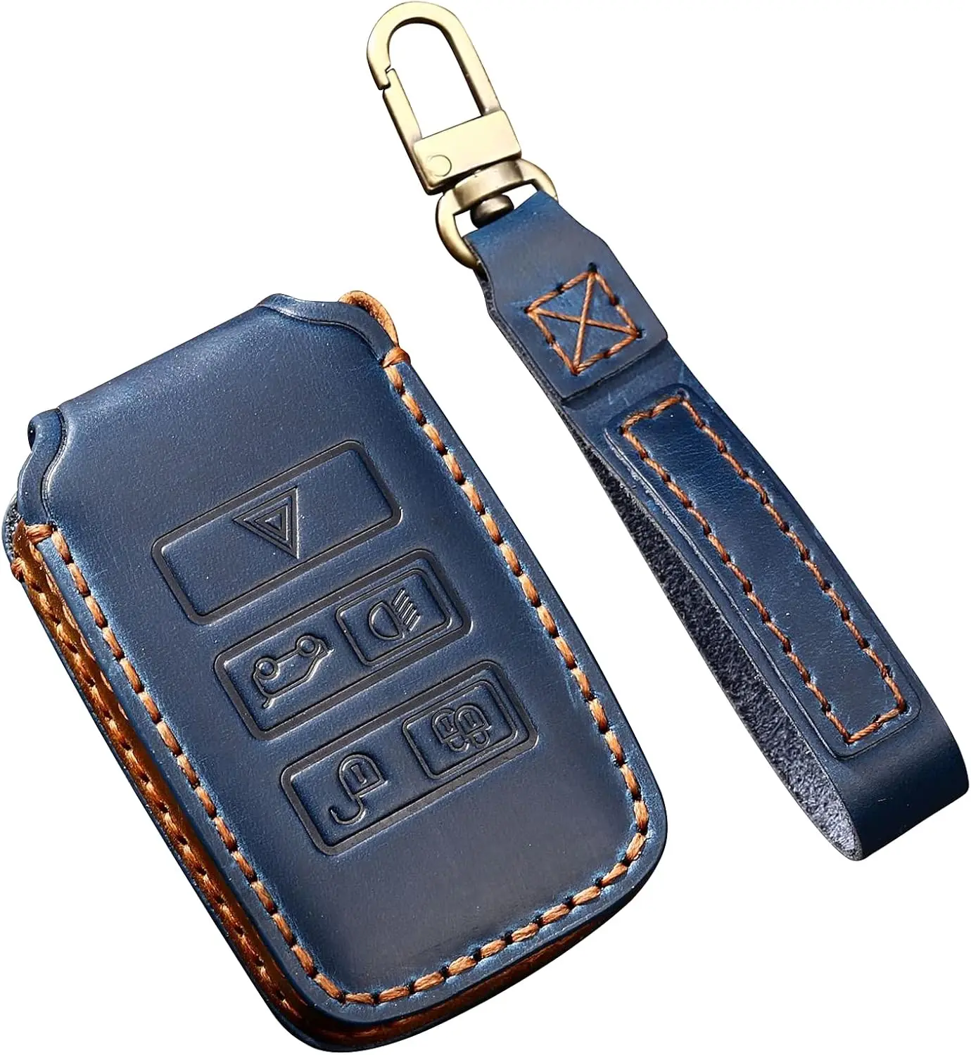 WH Leather Key Fob Bag Fit For Land Rover Key Case Fit For Range Rover Full Protection Blue
WH Leather Key Fob Bag Fit For Land Rover Key Case Fit For Range Rover Full Protection Blue