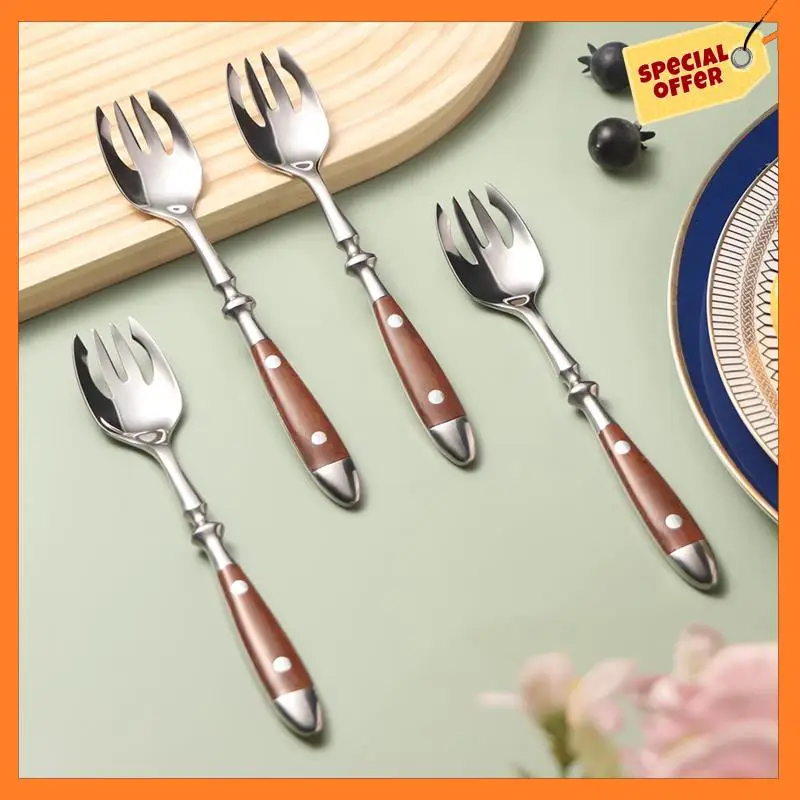 AD08-4 Pcs Metal Sporks Set With Bakelite Handle,Salad Forks Spork For Salad,Fruit,Dessert
AD08-4 Pcs Metal Sporks Set With Bakelite Handle,Salad Forks Spork For Salad,Fruit,Dessert