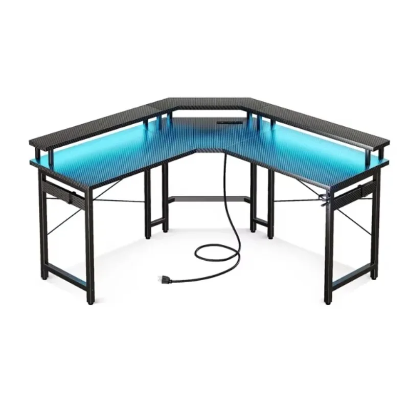 Large Desktop RGB Gaming Desk Corner E-sports Computer Gaming Table Manufacturer Black PC Gamer Desk With LED
Large Desktop RGB Gaming Desk Corner E-sports Computer Gaming Table Manufacturer Black PC Gamer Desk With LED