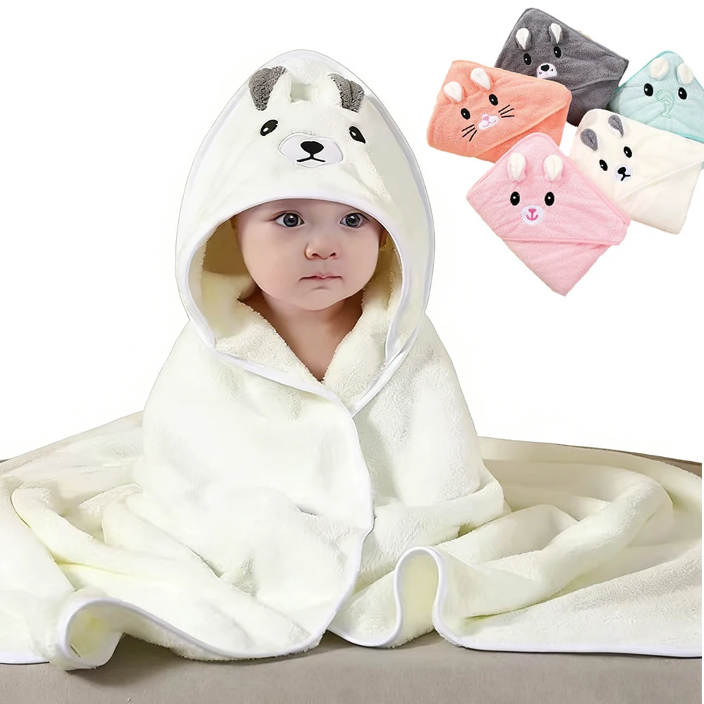Baby Bath Towel Soft Warm Sleeping Swaddle Wrap for Girl Boy Coral Fleece Newborn Blanket Toddler Hooded Baby Stuff Bathrobe
Baby Bath Towel Soft Warm Sleeping Swaddle Wrap for Girl Boy Coral Fleece Newborn Blanket Toddler Hooded Baby Stuff Bathrobe