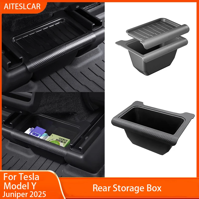 Rear Seat Storage Box For Tesla New Model Y Juniper 2025Organizer Center Console Bins Backseat Trash Can Garbage Accessories
Rear Seat Storage Box For Tesla New Model Y Juniper 2025Organizer Center Console Bins Backseat Trash Can Garbage Accessories