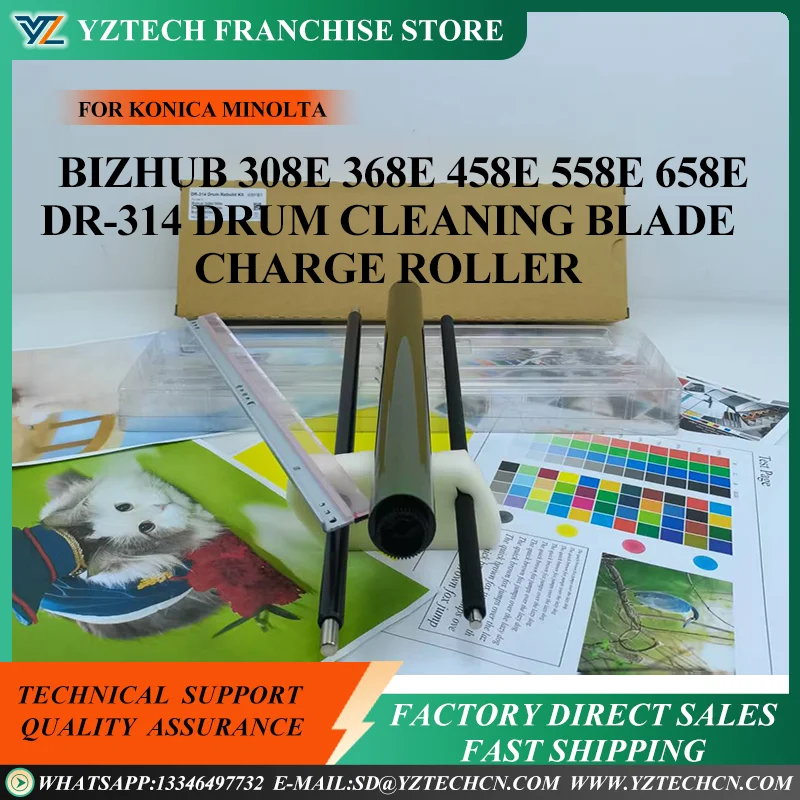 1Set Drum Unit 130K pages For KONICA MINOLTA Bizhub 308e 368e 458e 558e 658e DR-314 Drum Cleaning Blade Charge Roller drum kits
1Set Drum Unit 130K pages For KONICA MINOLTA Bizhub 308e 368e 458e 558e 658e DR-314 Drum Cleaning Blade Charge Roller drum kits