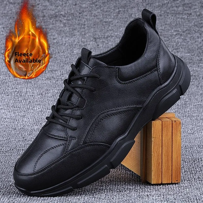 Men's Casual Leather oes Soft Bot Sports Footwear Trendy Briti Sle Autumn Winter Top Layer Cowhide Comfortable Slip-On
Men's Casual Leather oes Soft Bot Sports Footwear Trendy Briti Sle Autumn Winter Top Layer Cowhide Comfortable Slip-On