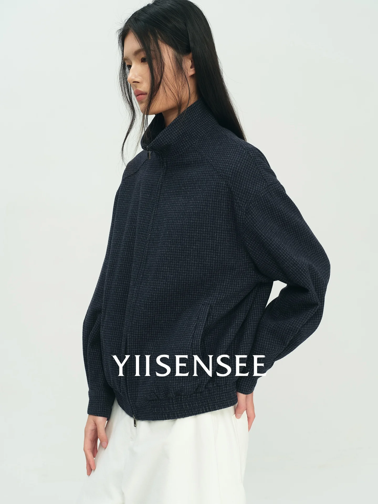 YIISENSEE Women's Zipper Short Coat Casual Wool Blend 50% Polyester 50% Spring Autumn Seasonal Necktie Fashion Outerwear
YIISENSEE Women's Zipper Short Coat Casual Wool Blend 50% Polyester 50% Spring Autumn Seasonal Necktie Fashion Outerwear
