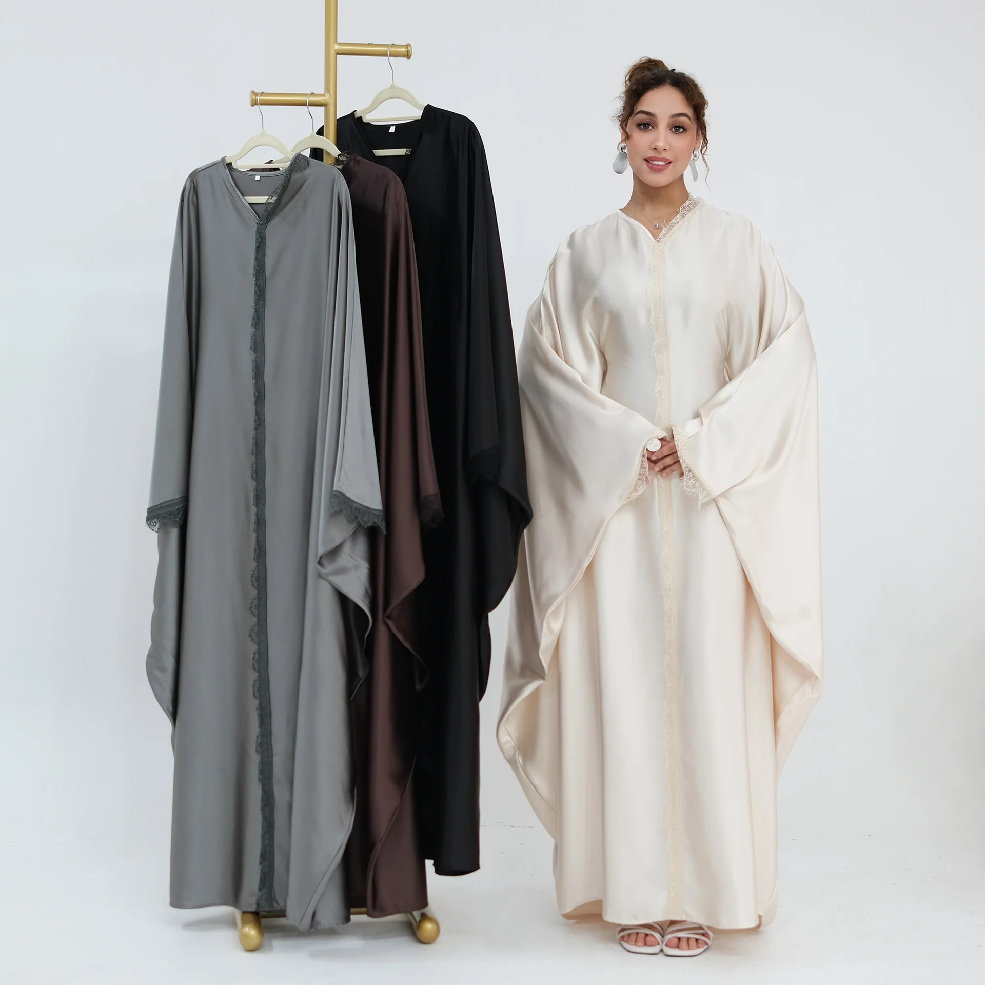 Lace Dress Women Dubai Kaftan Eid Muslim Abaya Party Dresses Islam Vestidos Jalabiya Ramadan Morocco Abayas Arab Long Robe
Lace Dress Women Dubai Kaftan Eid Muslim Abaya Party Dresses Islam Vestidos Jalabiya Ramadan Morocco Abayas Arab Long Robe