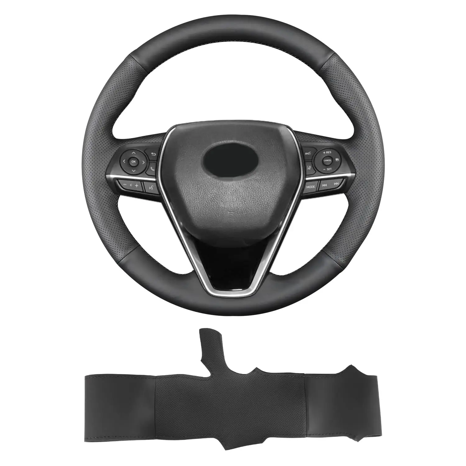 Hand Sewn Microfiber Leather Steering Wheel Cover For SUV Sedan 2018-2025 Non-Slip Breathable
Hand Sewn Microfiber Leather Steering Wheel Cover For SUV Sedan 2018-2025 Non-Slip Breathable