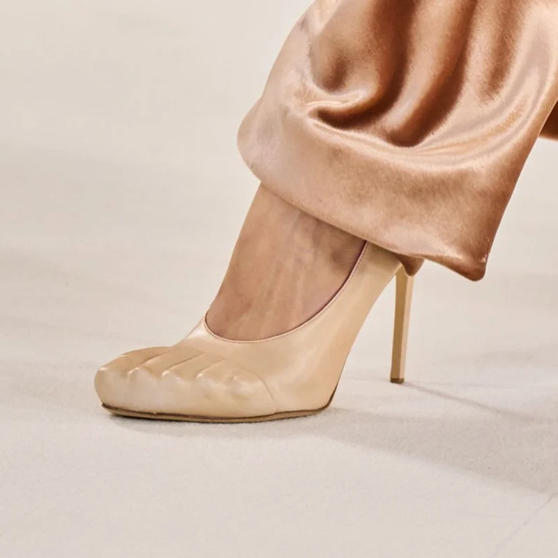 Five Finger Leather High Heels Pumps Sexy Pointed Toe Solid Slip On Thin Heel New Arrivals Fashion Women Modern Shoes
Five Finger Leather High Heels Pumps Sexy Pointed Toe Solid Slip On Thin Heel New Arrivals Fashion Women Modern Shoes