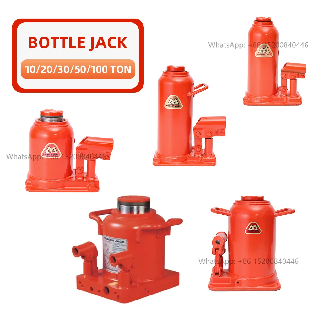 Masada Wholesale Different Bottle Jack Construction Bridge Container Weighing 10 20 30 50 100 Ton Hydraulic Bottle Jack
Masada Wholesale Different Bottle Jack Construction Bridge Container Weighing 10 20 30 50 100 Ton Hydraulic Bottle Jack