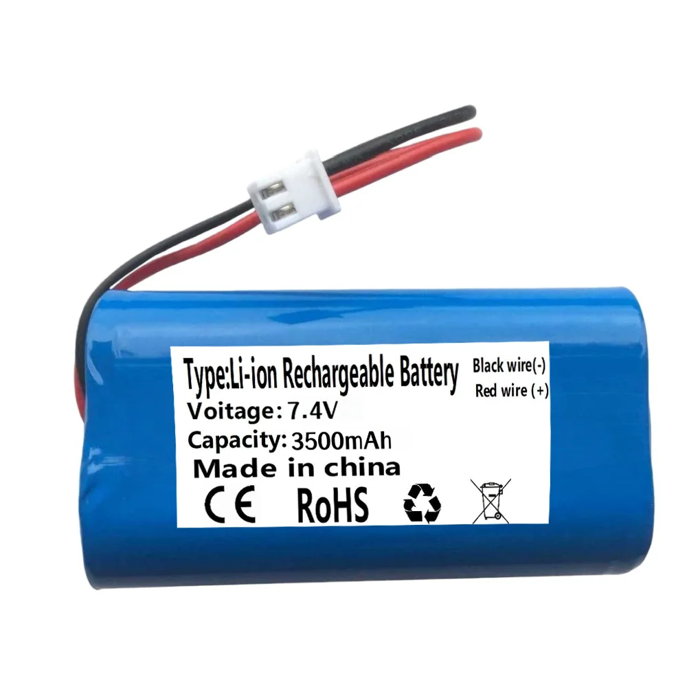 18650 Battery 7.4V 2S1P 3500mAh 18650 Rechargeable Lithium Battery for Projectors Speakers, Wireless Monitoring, Toy Accessories
18650 Battery 7.4V 2S1P 3500mAh 18650 Rechargeable Lithium Battery for Projectors Speakers, Wireless Monitoring, Toy Accessories