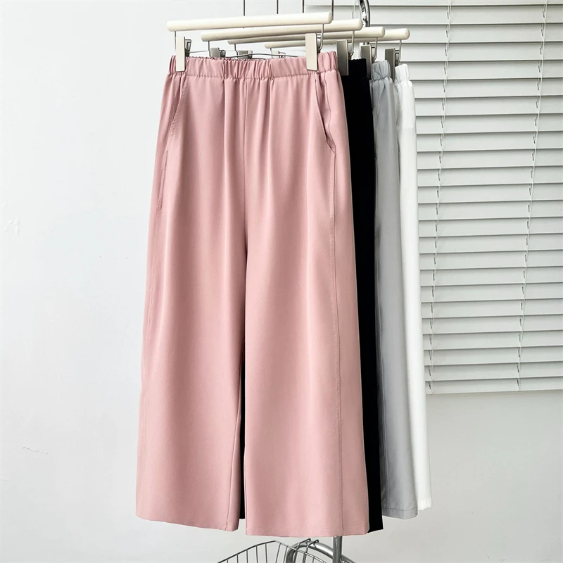 2026 Women's Summer New Collection Simple Basic Lightweight Wide Leg Pant Pockets Solid Thin Loose Female Ankle Length Pants
2026 Women's Summer New Collection Simple Basic Lightweight Wide Leg Pant Pockets Solid Thin Loose Female Ankle Length Pants
