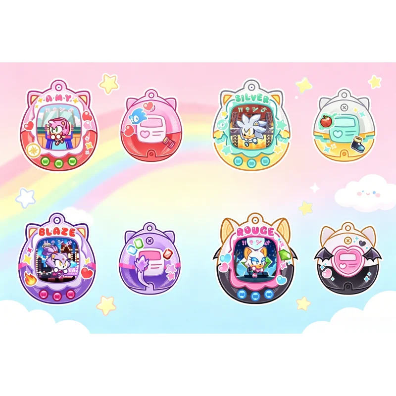 Sonic the Hedgehog Amy Tails Silver Blaze Rouge Tamagotchi Style Shaker Acrylic Keychain Premium Cute Anime Pendant For Fans
Sonic the Hedgehog Amy Tails Silver Blaze Rouge Tamagotchi Style Shaker Acrylic Keychain Premium Cute Anime Pendant For Fans