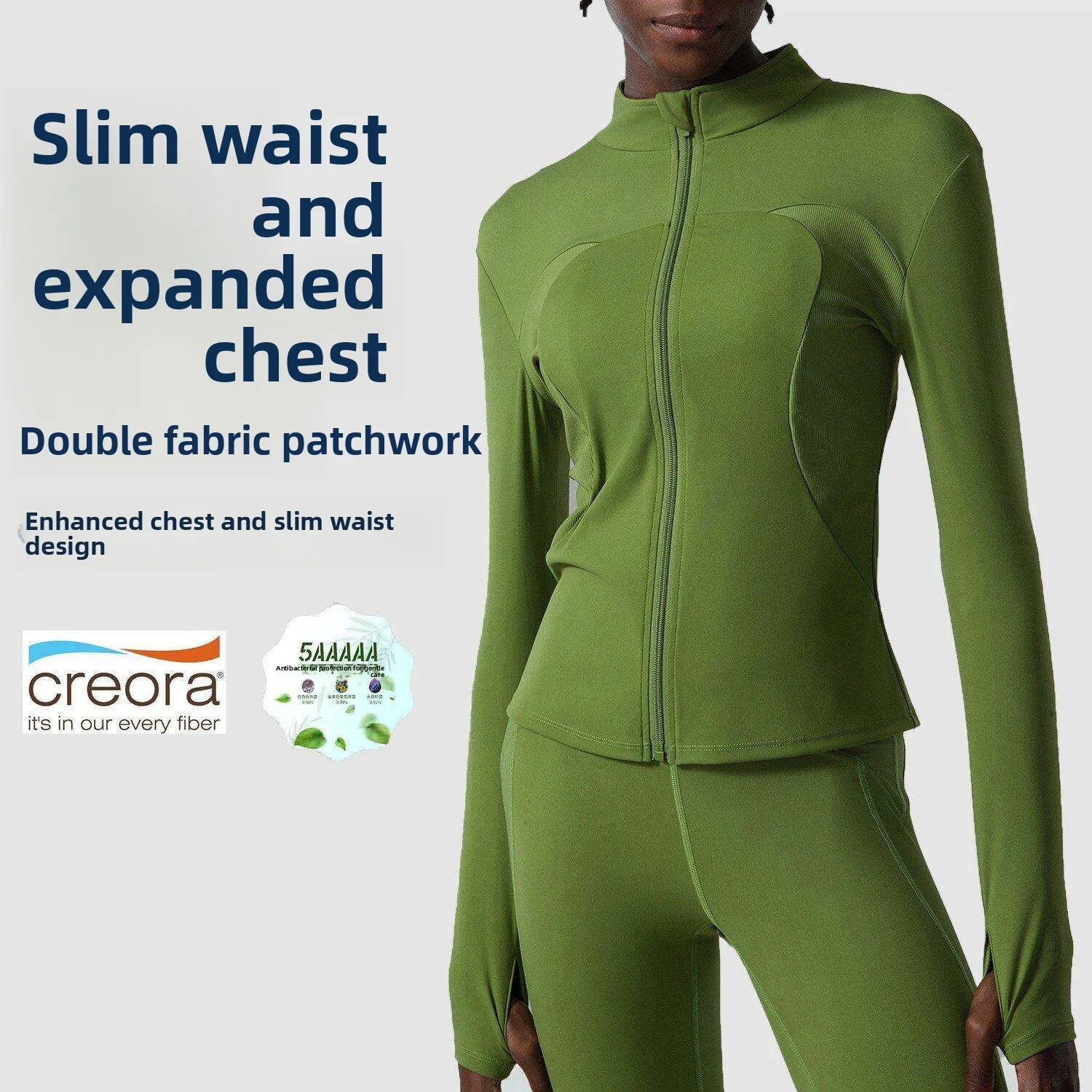 Slim Fit Zipper Sports Jacket Women's Fitness Running Yoga Top Fingerless Gloves Stand Collar Exercise Outerwear
Slim Fit Zipper Sports Jacket Women's Fitness Running Yoga Top Fingerless Gloves Stand Collar Exercise Outerwear