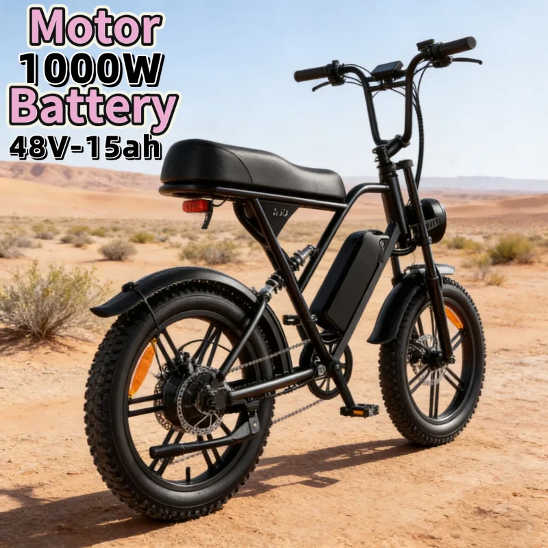 1000W high-speed motor off-road electric bicycle, 48V15AH battery adult city road electric scooter, 20-inch new camping E-Bike,
1000W high-speed motor off-road electric bicycle, 48V15AH battery adult city road electric scooter, 20-inch new camping E-Bike,