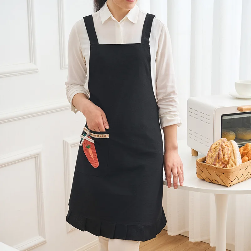 Fashionable shoulder strap apron kitchen home cooking oil proof work clothes anti splash waist circumference for women
Fashionable shoulder strap apron kitchen home cooking oil proof work clothes anti splash waist circumference for women