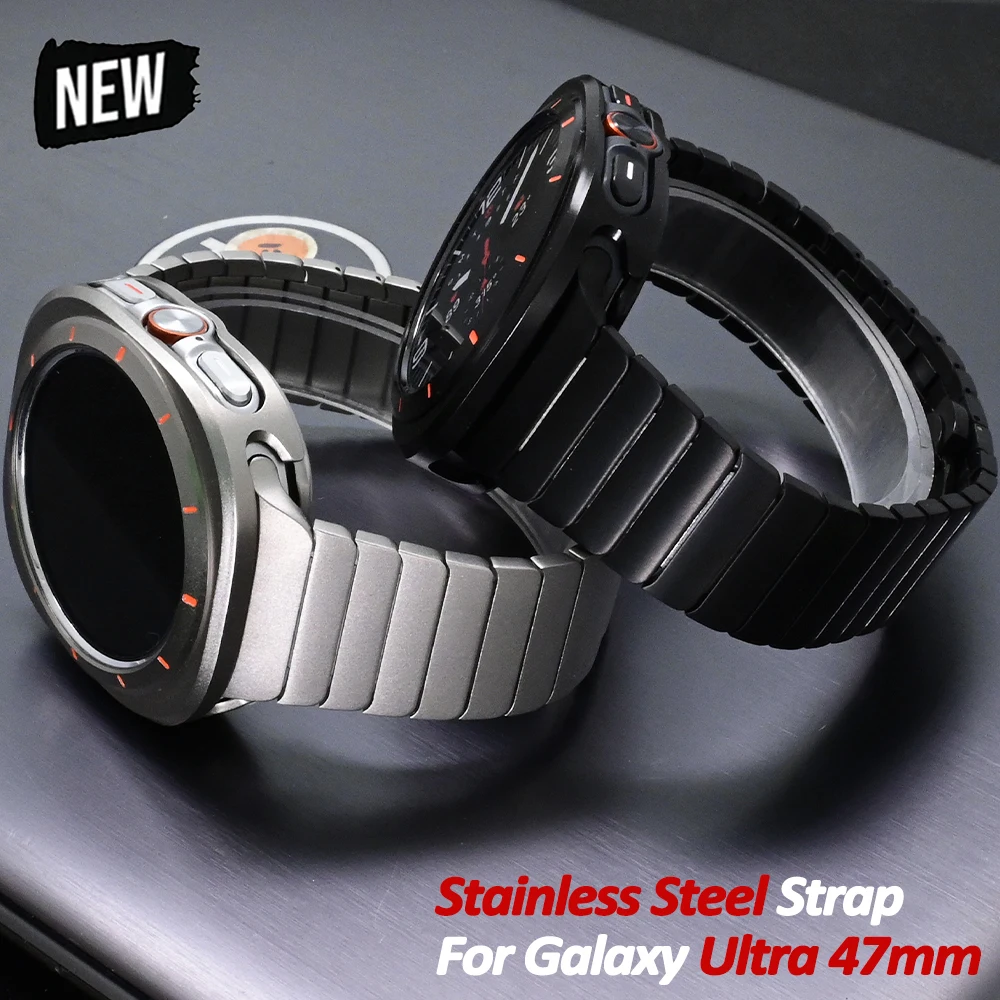 Stainless Steel Luxury Bracelet for Samsung Galaxy Ultra Watch 47mm Metal Strap for GALAXY ULTRA 7 WATCH 47 Business Band Correa
Stainless Steel Luxury Bracelet for Samsung Galaxy Ultra Watch 47mm Metal Strap for GALAXY ULTRA 7 WATCH 47 Business Band Correa