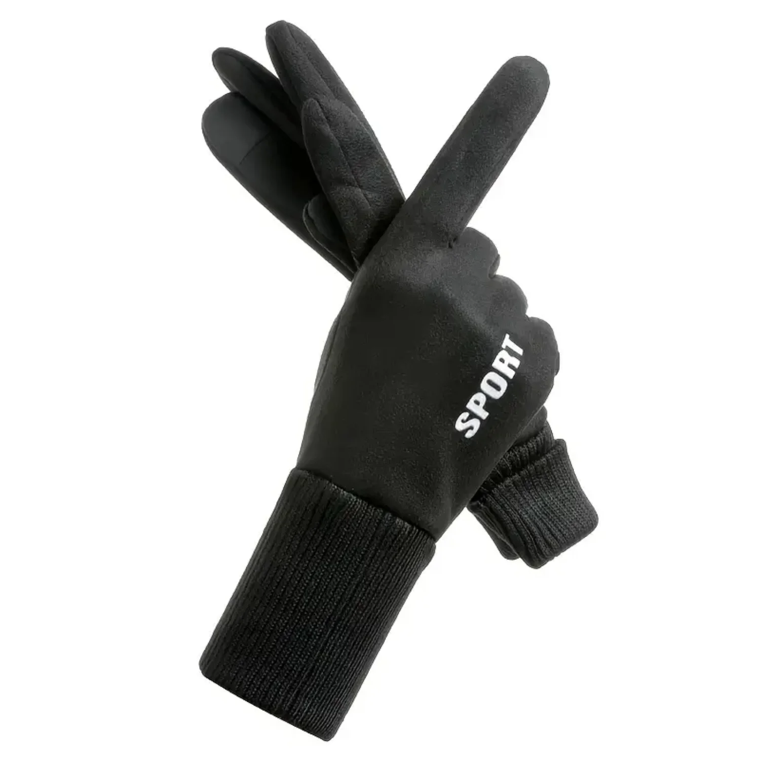 1 Pair Caterpillar Men's Two-Finger Plus Velvet Windproof Gloves for Warm Fishing, Running, Cycling, and Driving - Non-Slip & Le
1 Pair Caterpillar Men's Two-Finger Plus Velvet Windproof Gloves for Warm Fishing, Running, Cycling, and Driving - Non-Slip & Le