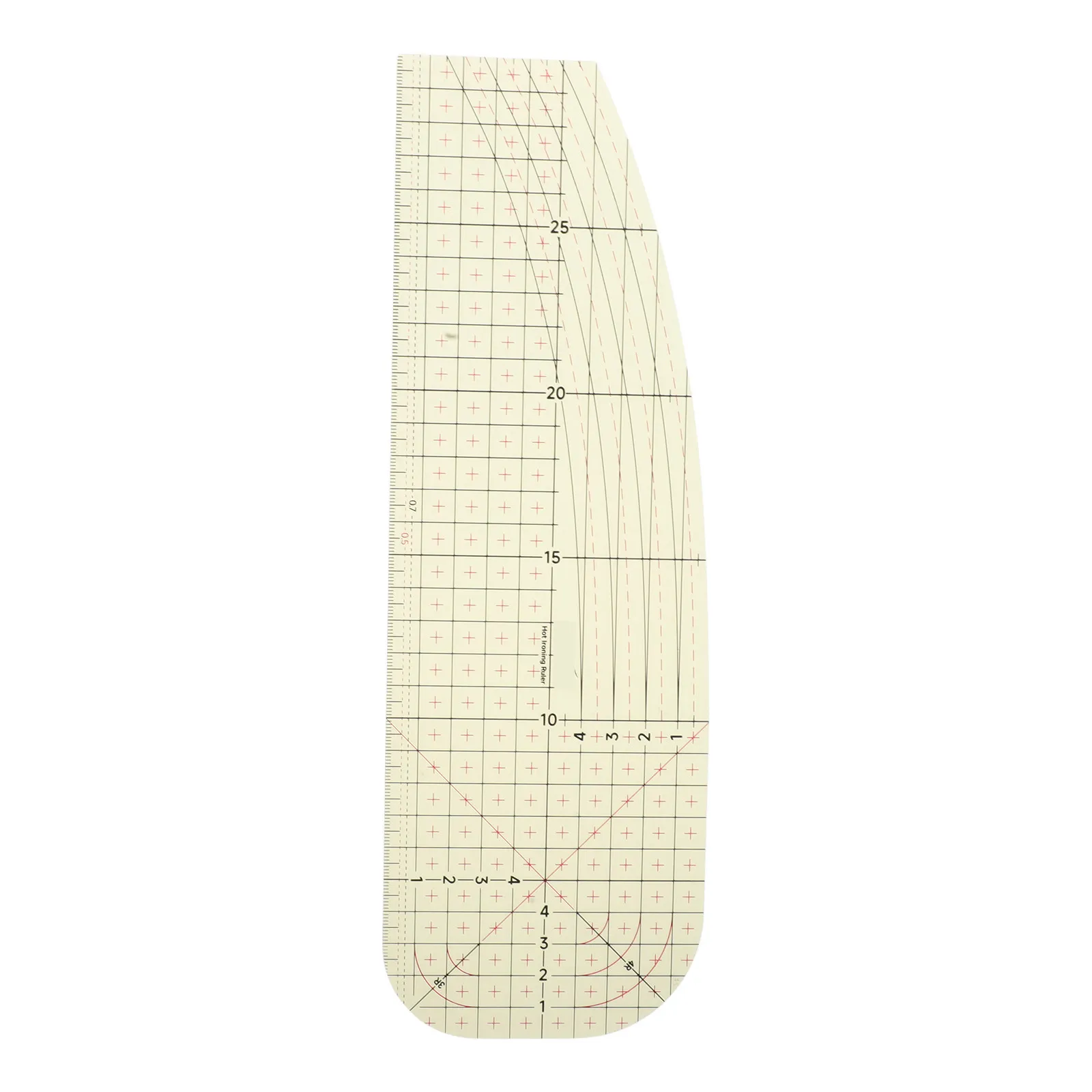 Metric Hot Hem Ruler for Sewing Heat Resistant Pressing Tool with Measuring Scale for Accurate Hemming and Patchwork Sewing