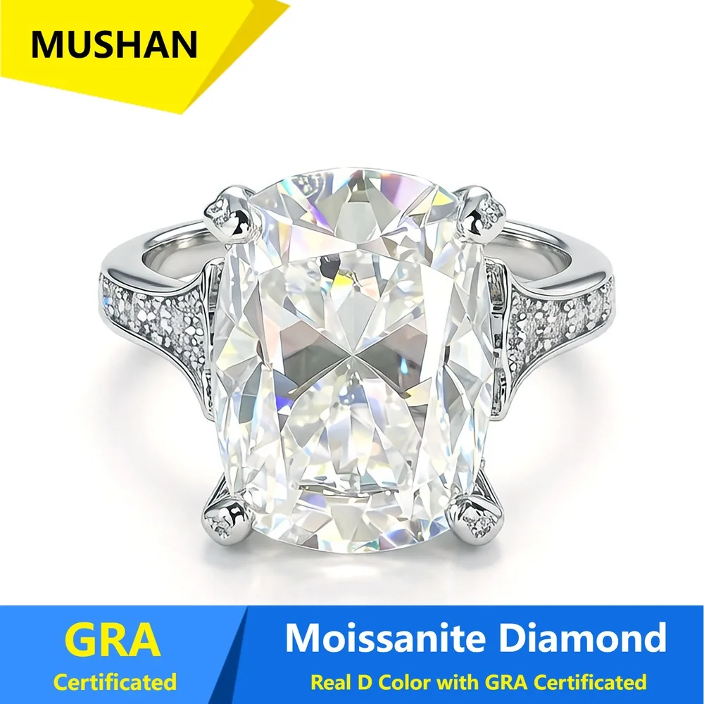 MUSHAN Luxury Jewelry 925 Sterling Silver Ring Band Women GRA Certificated Moissanite Diamond Emerald D Color Rings Fine Jewelry
MUSHAN Luxury Jewelry 925 Sterling Silver Ring Band Women GRA Certificated Moissanite Diamond Emerald D Color Rings Fine Jewelry