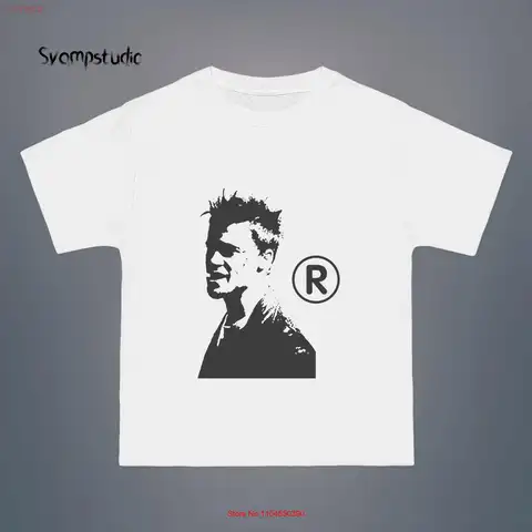 Tyler Durden Fight Club T Shirt Vintage Style Brad Pitt Movie Fans Streetwear Birthday long or short sleeves