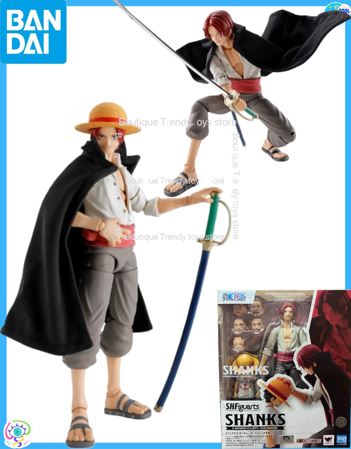 В наличии: Оригинальная фигурка Bandai S.H.Figuarts One Piece - Шанкс и Монки Д. Луффи, новая, в коробке, коллекционная модель.
В наличии: Оригинальная фигурка Bandai S.H.Figuarts One Piece - Шанкс и Монки Д. Луффи, новая, в коробке, коллекционная модель.