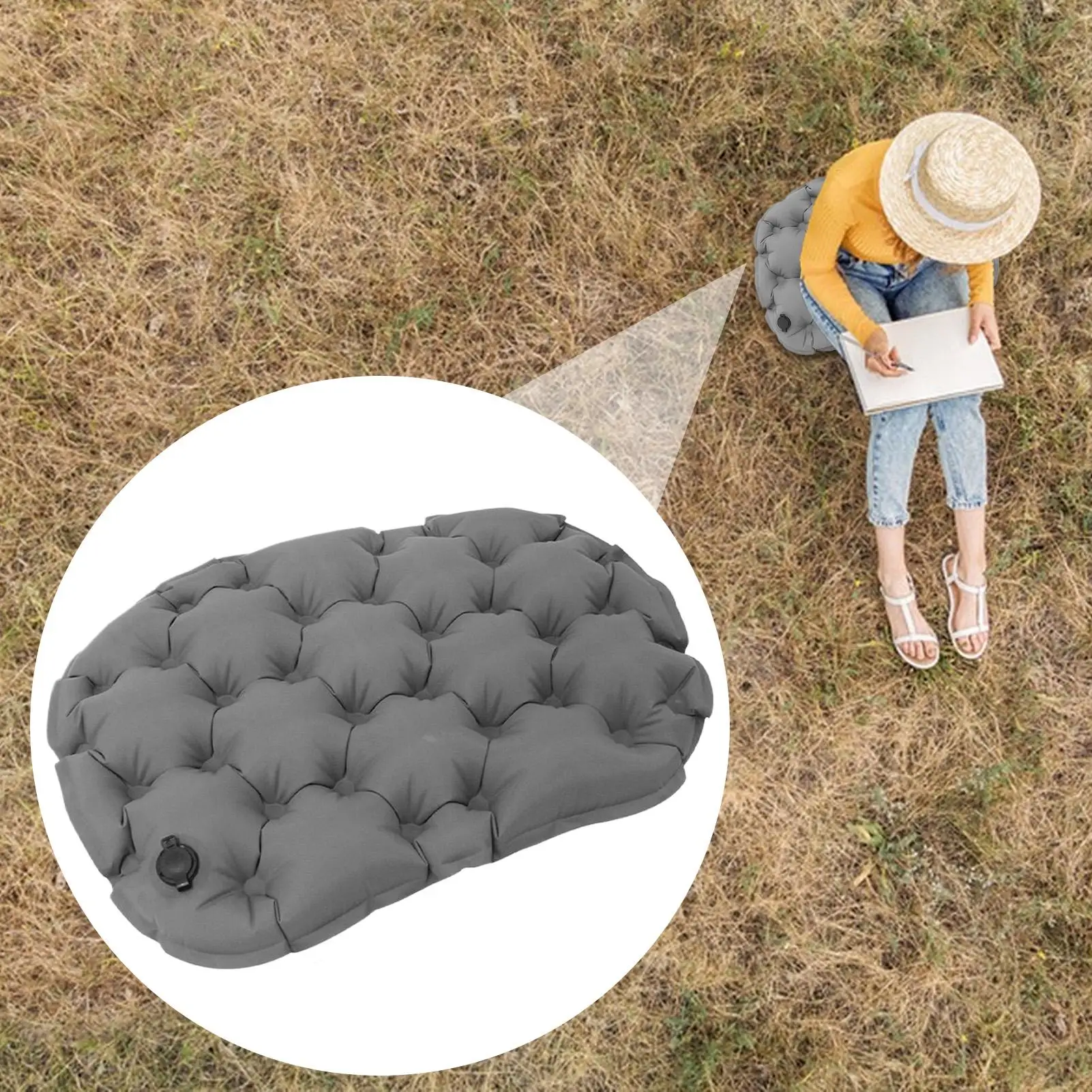Inflatable Seat Cushion Portable Inflatable Travel Cushion Lightweight Sitting Pad for Stadium Pregnancy Travel Dining Game
Inflatable Seat Cushion Portable Inflatable Travel Cushion Lightweight Sitting Pad for Stadium Pregnancy Travel Dining Game