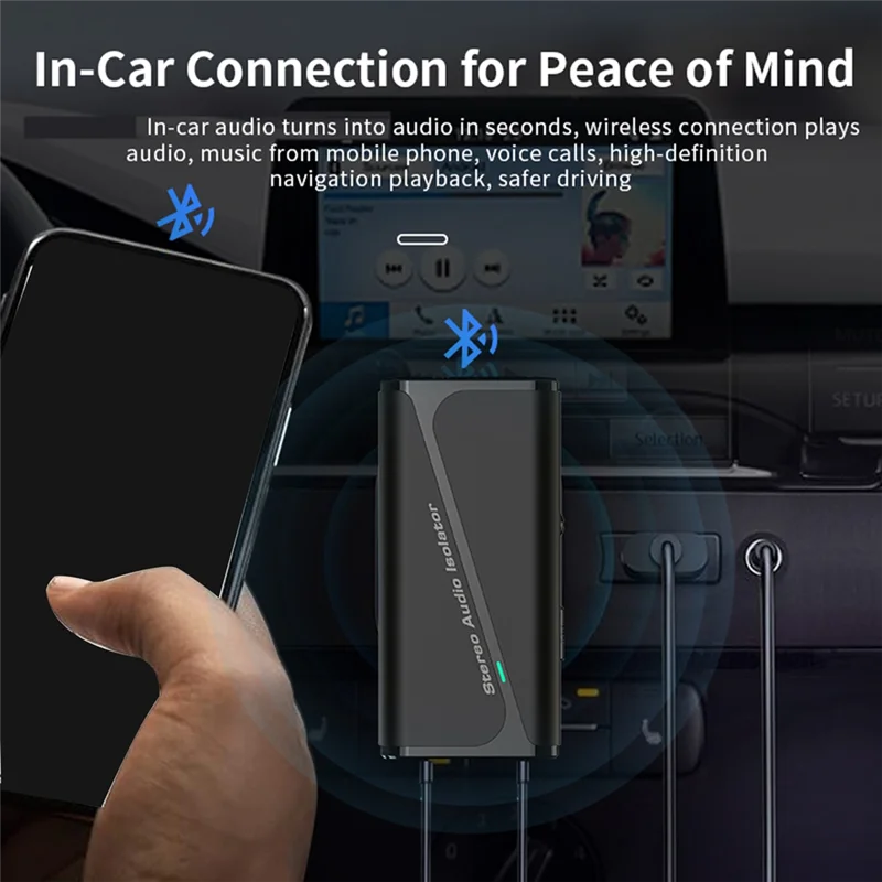 Bluetooth 5.4 Audio Receiver 3.5Mm Anti-Interference Ground Loop Noise Filter Isolator-HGSW
Bluetooth 5.4 Audio Receiver 3.5Mm Anti-Interference Ground Loop Noise Filter Isolator-HGSW