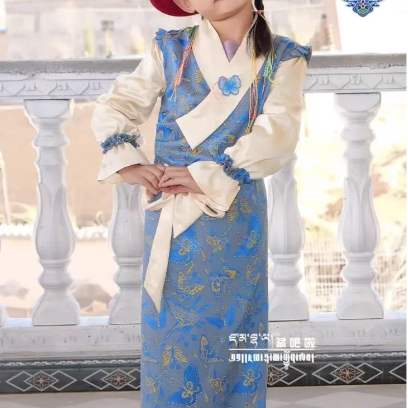 Chinese Xizang Girls' Dress Retro Bola Performance Dress
Chinese Xizang Girls' Dress Retro Bola Performance Dress