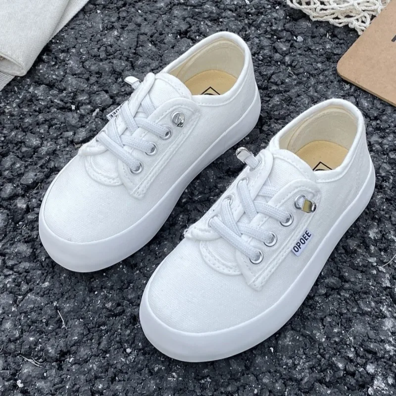 Spring Autumn Kids Lace-up Low-top Canvas Shoes Children Soft-soled Vulcanized Student Shoes Boy Girl Campus Sneakers Everyday
Spring Autumn Kids Lace-up Low-top Canvas Shoes Children Soft-soled Vulcanized Student Shoes Boy Girl Campus Sneakers Everyday