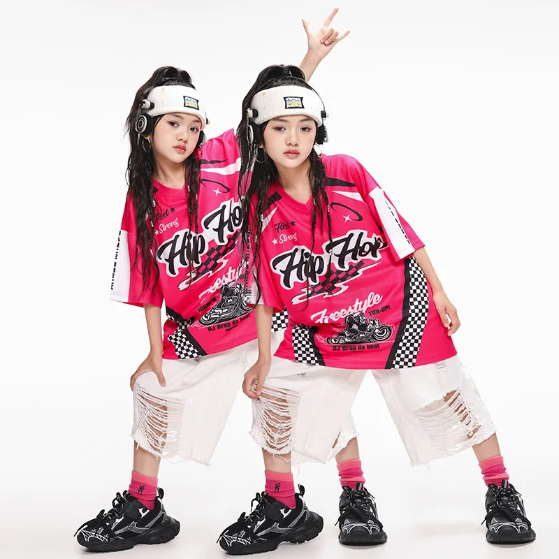 Kid Cool Hip Hop Clothing Rose Print V Neck T Shirt White Casual Distressed Shorts for Girl Boy Jazz Dance Wear Costume Clothes
Kid Cool Hip Hop Clothing Rose Print V Neck T Shirt White Casual Distressed Shorts for Girl Boy Jazz Dance Wear Costume Clothes
