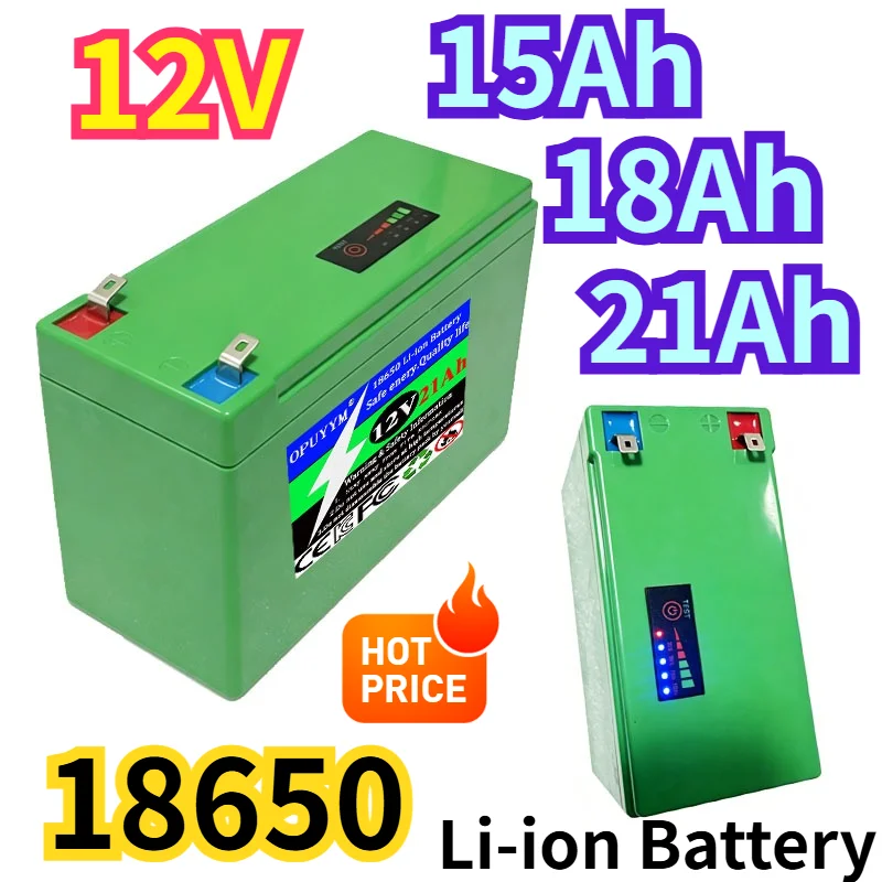 New 12V 15Ah-21Ah 18650 Lithium Battery Pack Built-in BMS for 3S 12.6V Sprayer Appliance UPS Kid's Toys 12V Power Supply Camping
New 12V 15Ah-21Ah 18650 Lithium Battery Pack Built-in BMS for 3S 12.6V Sprayer Appliance UPS Kid's Toys 12V Power Supply Camping