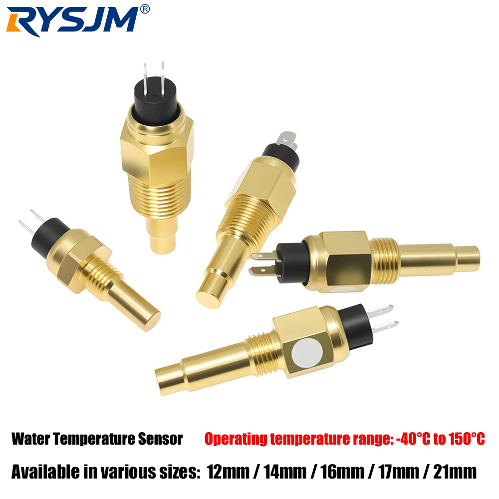 Universal Water Temperature Sensor 12V/24V NPT 1/4 NPT 3/8 NPT 1/2 12/14/16/17/21MM 97 ± 2 ℃ Alarm For Car Truck Boat Generator
Universal Water Temperature Sensor 12V/24V NPT 1/4 NPT 3/8 NPT 1/2 12/14/16/17/21MM 97 ± 2 ℃ Alarm For Car Truck Boat Generator