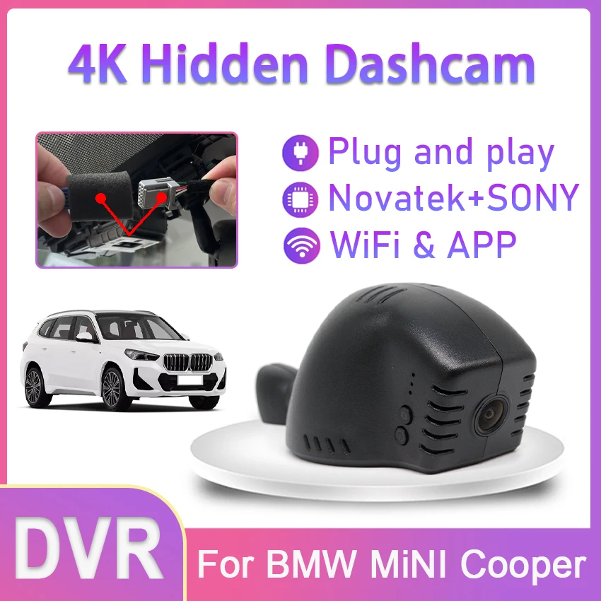 4K Plug & Play Easy installation Wifi Car DVR Dash Cam Video Recorder Original For BMW MiNI Cooper 2015 For Mini F56 Cooper 2014
4K Plug & Play Easy installation Wifi Car DVR Dash Cam Video Recorder Original For BMW MiNI Cooper 2015 For Mini F56 Cooper 2014