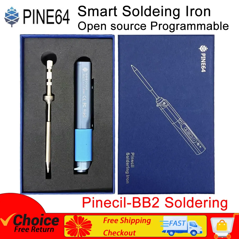 Pine64 Pinecil V1 Portable Soldering Iron Edition Programmable Welding Tools with Adjustable Temperature Digital Solder Stati
Pine64 Pinecil V1 Portable Soldering Iron Edition Programmable Welding Tools with Adjustable Temperature Digital Solder Stati